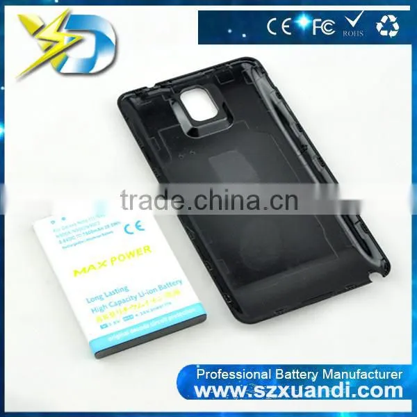 Manufacturer Wholesale Replacement Lithium Thick Battery With Cover Case for note3/n9000 mobile phone