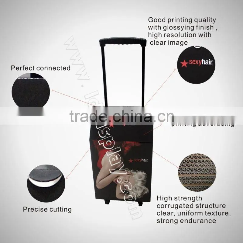 Hot sale attractive 4-wheels cardboard trolley case with 8 years Experience