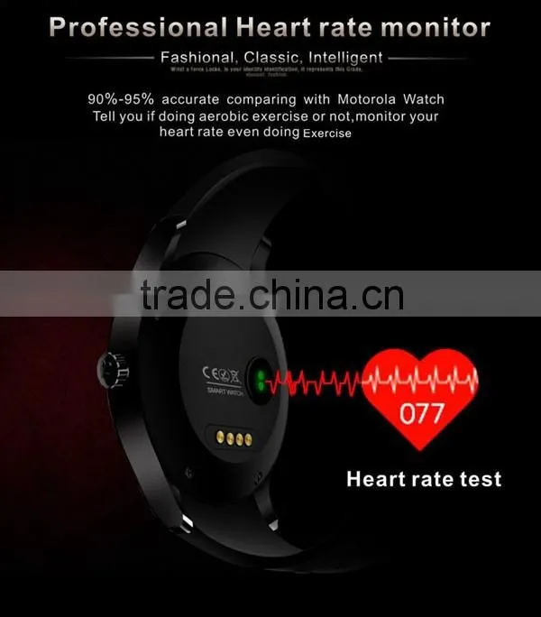 Bluetooth Round Metal Smartwatch K88S Android Smart Watch with Sim Card Heart Rate Monitor