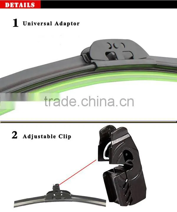 Reliable Manufacture rubber universal wiper blades/frameless wiper blade/windshield wiper blade