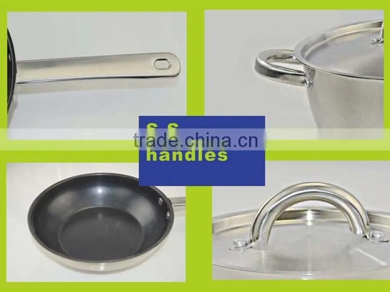 modern kitchen designs 7pcs cone shape stainless steel cookware set non-stick cookware