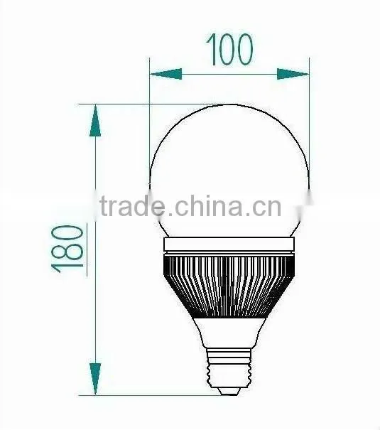 TUV CE RoHS IEC Approved LED Bulb LED E27 10W
