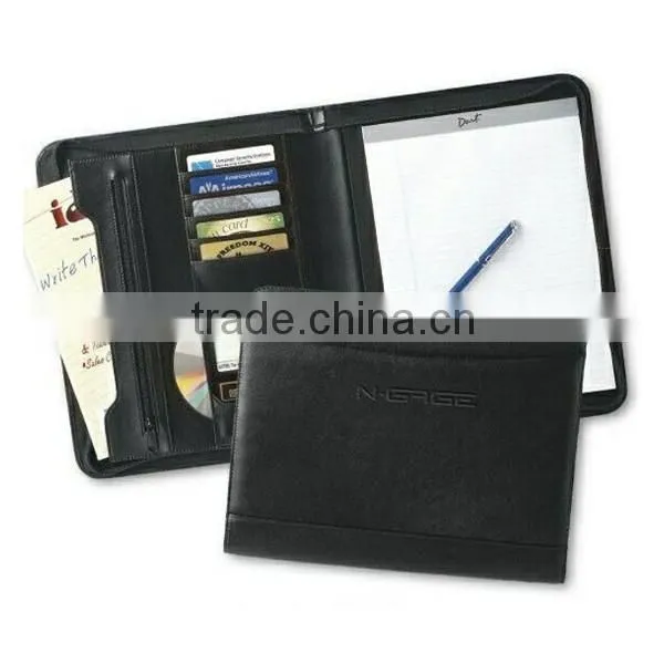 2015 fashion ring binder leather folder planner