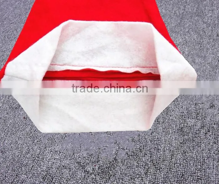 Hot sale 28*35cm size non-woven fabric christmas hats for adults