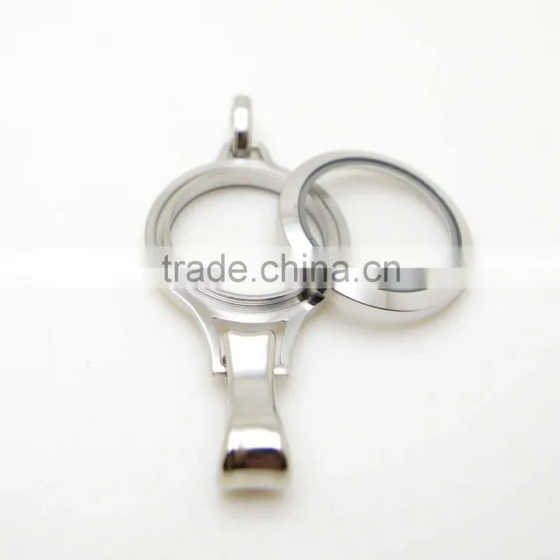 colorful crystal lockets floating charm