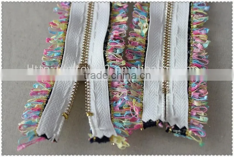 Wholesale cheap unfinished custom long chain nylon zipper, zipper and slider accessories