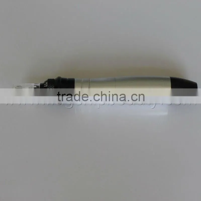 derma pen 2013 sales promotion 12 needles vibrating electric microneedle machine with free changable heads