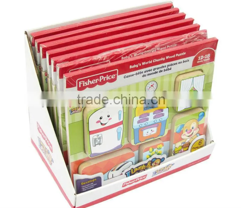 wood puzzle toy corrugated paper shadow display boxes