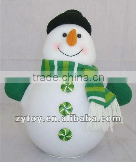 Musical plush Christmas snowman for wholesale
