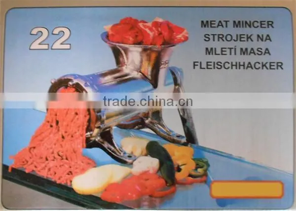 hot sale stainless steel manual meat grinder meat mincer machine