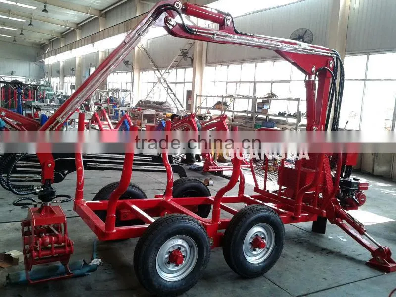 1T log loader with trailer
