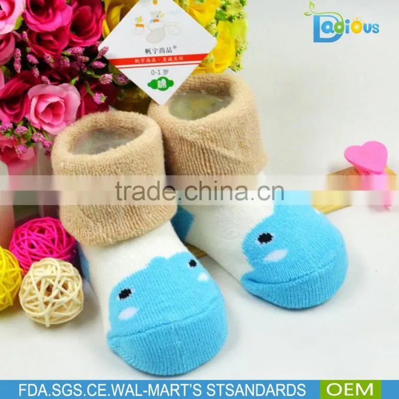 Cute Cotton Printed Baby Cartoon Socks Children Shoe Socks with 20 different design