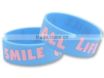 OEM logo print cheap custom bracelet silicone