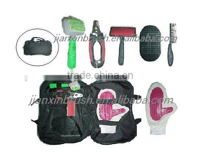 2015 new design pet supply pet brush kit