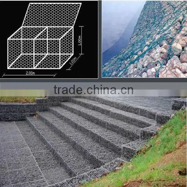 JT factory Hexagonal Chicken Wire Mesh / Galvanized Gabion Boxes