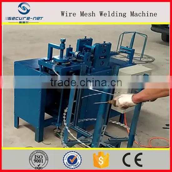 High speed low noise Razor barbed wire machine