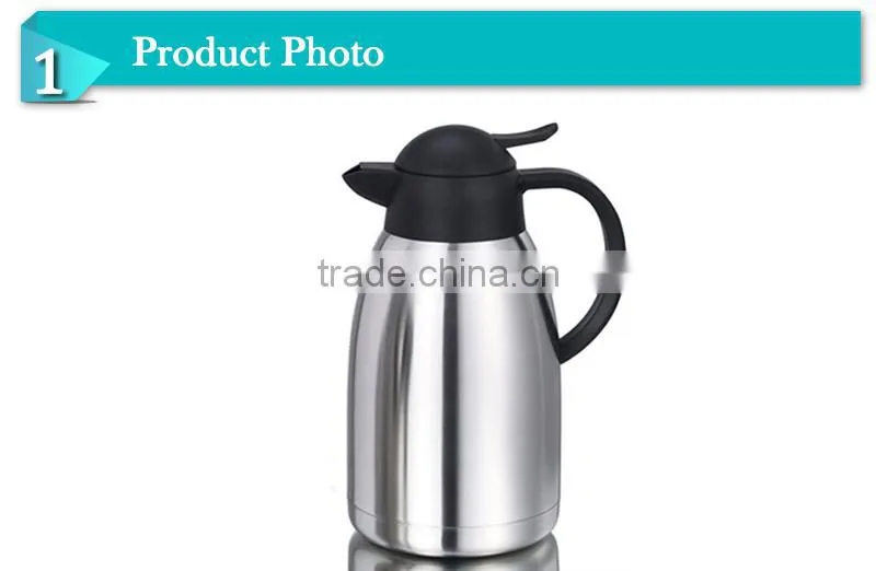 2014New design double wall stainless steel vacuum jug.tea thermos,(JSUB)