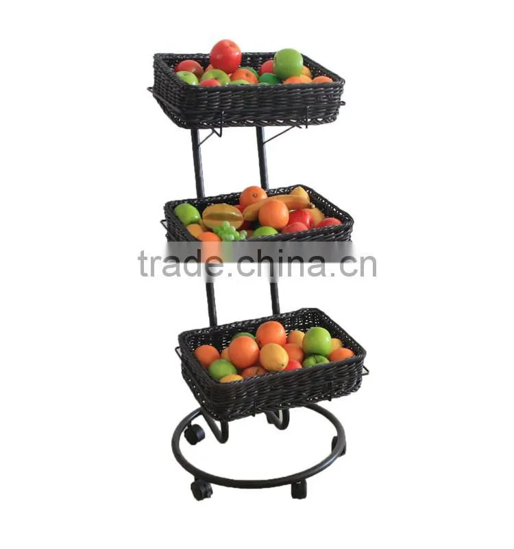 Creative wholesale supermarket accessories display stand storage basket