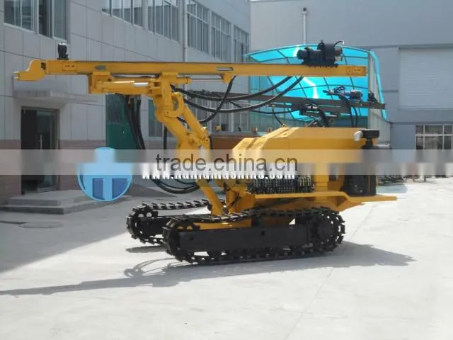 HF138Y crawler drilling rig, hydraulic operation, DTH drilling rig