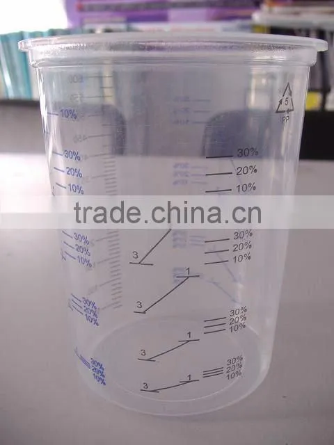 Plastic Paint Calibrated Mixing Cups