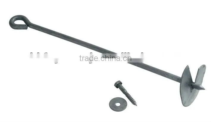 hot-dipped galvanized screw in ground anchor