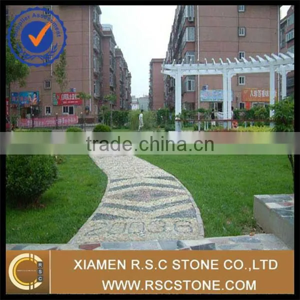 Stripe polished driveway pebble stone direct