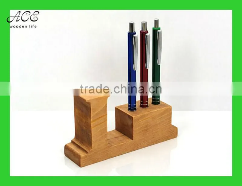 Wooden desk pen holder Pen holder Pencil holder Wooden decoration