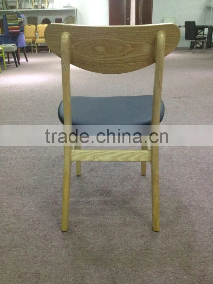 New casual wooden leather chair withbed room furniture bedroom set