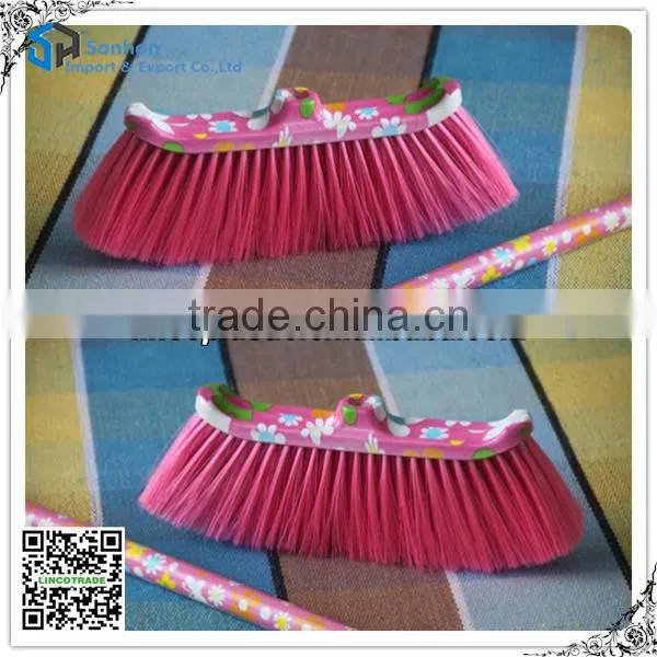 Household plastic indoor floor sweeping brush with watermark