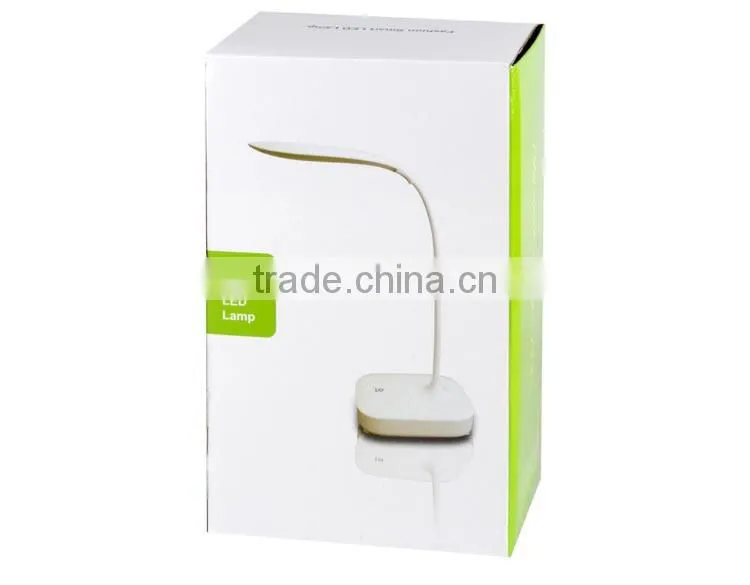 Fashion smart ultra bright flexible arm folding led desk lamp