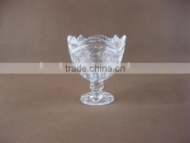 Glass ice cream bowl