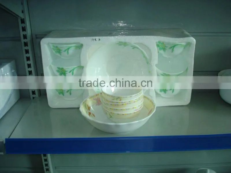 7pcs heat resistant opal glass dinner set