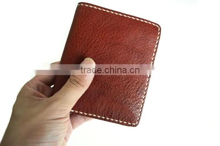 Minimal Leather Wallet Genuine Leather Card Holder with Pocket wallet