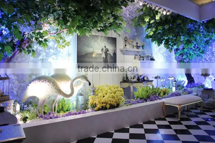 GNW BTR038 Artificial topiary trees bnayan tree 7ft high for garden ladscaping decoration