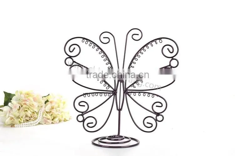 Delicate Metal Butterfly Shape Earring Wire Jewelry Display