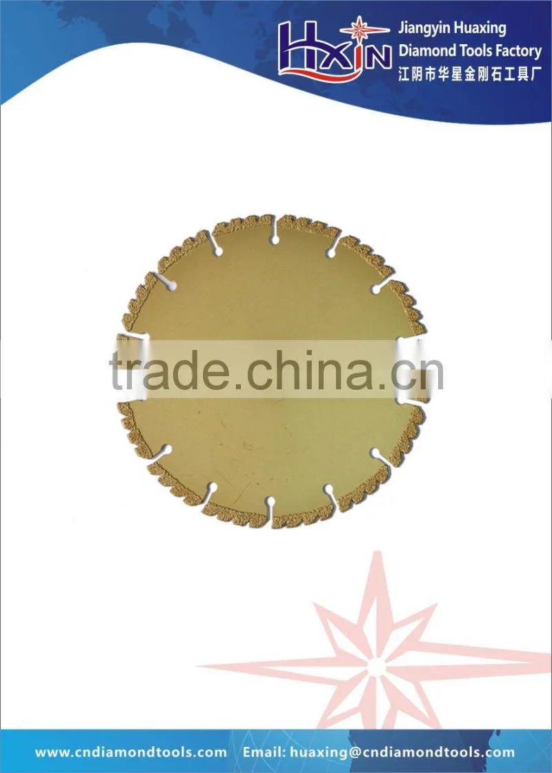 Vacuum Brazed diamond Grinding Disc /Vacuum Brazed Diamond saw blade/diamond band saw blade