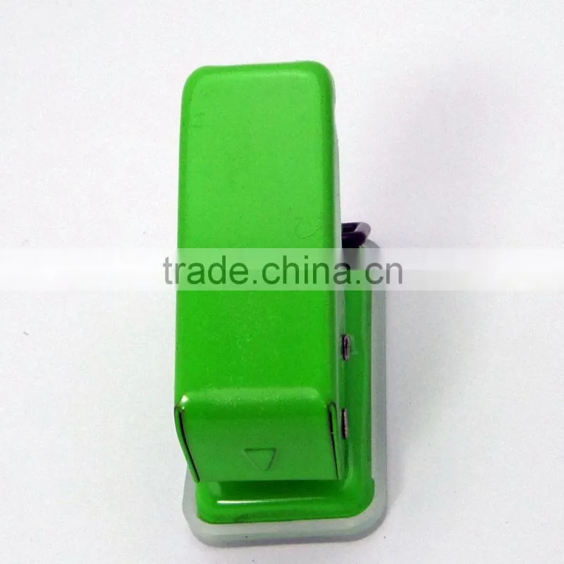 Portable office metal mini paper hole punch