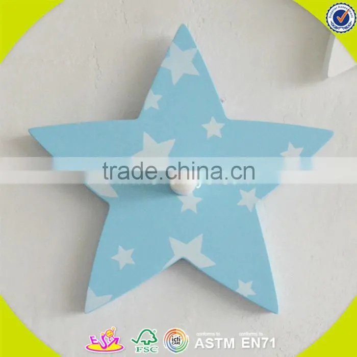 wholesale baby wooden wall hook cheap kids wooden wall hook high quality children wooden wall hook W09B026