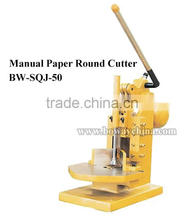 BOWAY service 100/3mm radius hand operated book side cutter machine
