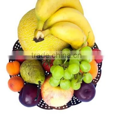 42053 Vegetable steamer Stainless steel fruit basket with plastic handle