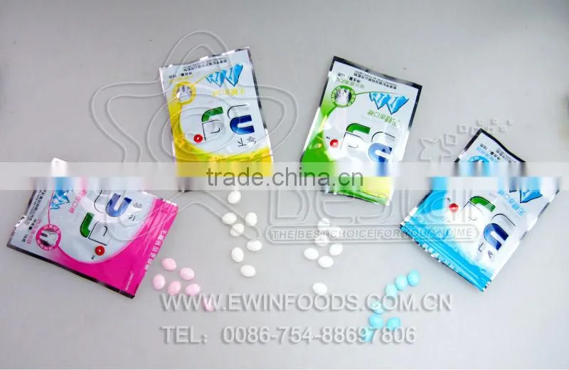 Four flavours sugar free chewing candy