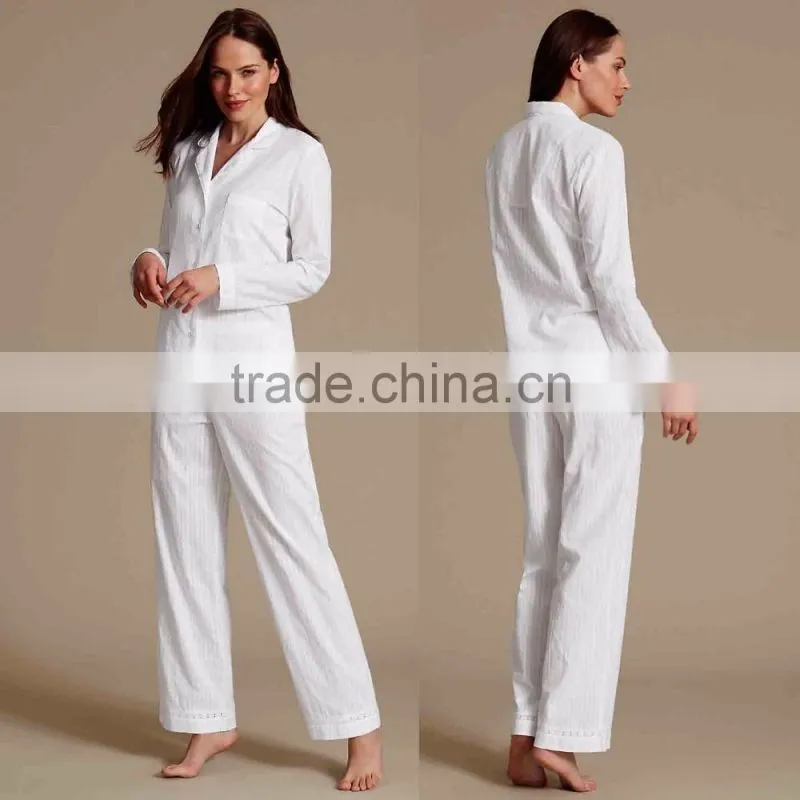 Hot-sale Mature Sleepwear Pure Cotton Striped Long Sleeve Women Sleepwear Pyjama Set Secret Treasures Sleepwear