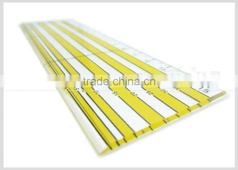 2mm thickness acrylic transparent quilting ruler 6.5*6.5 inch for tailoring #KPR5150