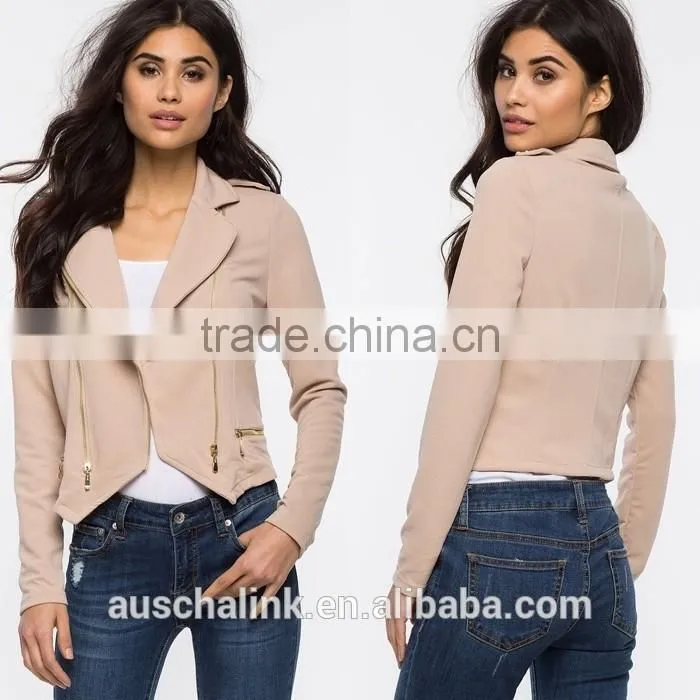2016 fashion design elegant ladies bulk wholesale jacket