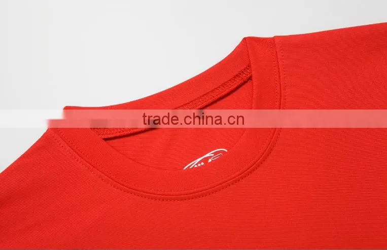 2016 hot sale mens short sleeve t shirt round collar casual t shirt breathable