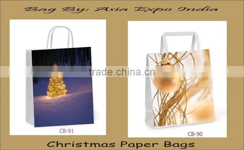 Decorative Paper Gift bags with glossy finish