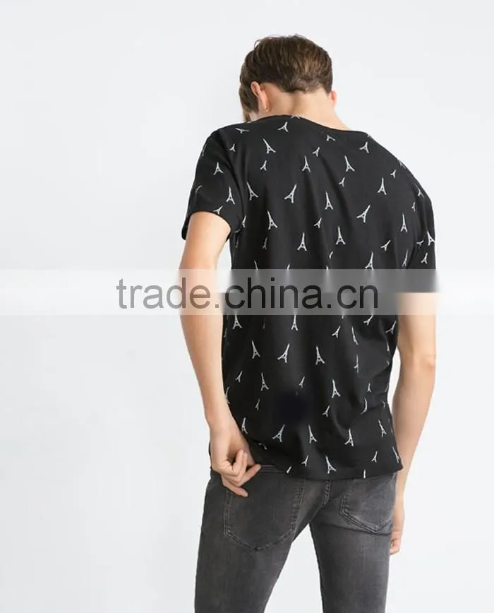 Slim fit jersey custom t shirt printing for men