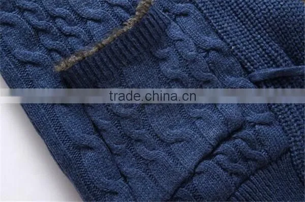 Button Down Pattern Sweater Jersey Heavy Knit Cardigan Man