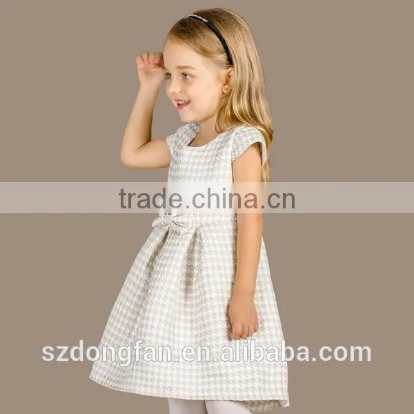Baby Girls Plaid Cap Sleeve Boutique Dress