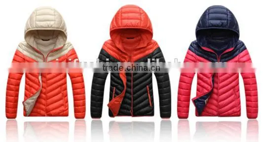 new design customize man quilted winter jacket thick warm down filled coats for men